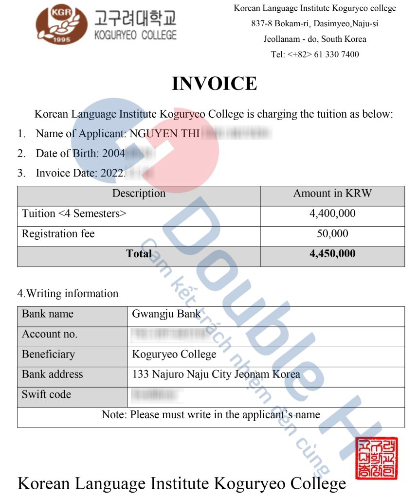 Invoice Koguryeo