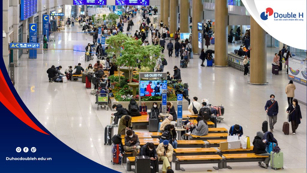 Nhận hành lý và hoàn tất quy trình làm thủ tục nhập cảnh sân bay Incheon Hàn Quốc