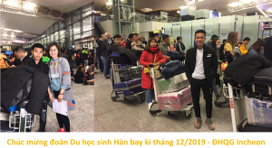 Chia tay các bạn bay kỳ 12/2019 đến ĐHQG Incheon du học (bay 5.12.2019)