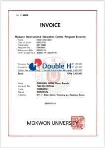 Chúc mừng 5 học sinh DOUBLEH nhận Invoice đại học Mokwon