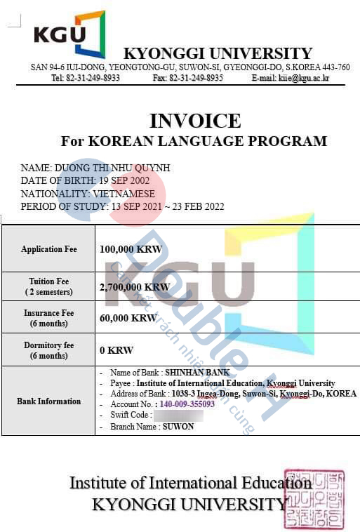 Invoice Kyonggi