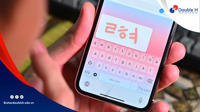 Viết tiếng Hàn trên điện thoại
