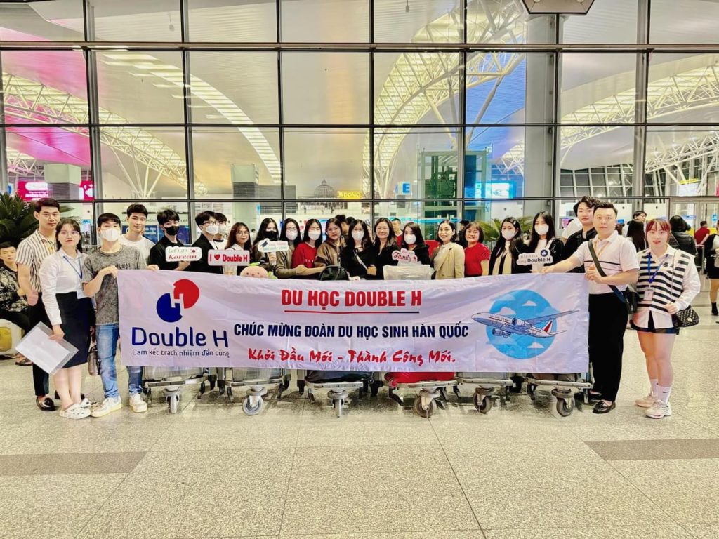 Du học Double H xin gửi lời chúc mừng đến các tân du học sinh đã nhập cảnh Hàn Quốc thành công